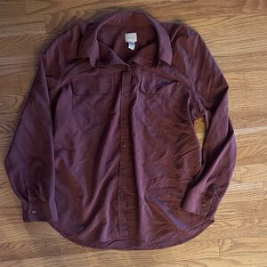 Chico's Rich Brown Top - soft feel